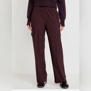 Old Navy Dark Burgundy Wide Leg Pants